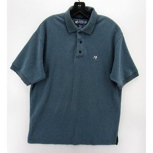 VINTAGE Big Dogs Polo Shirt Medium Golf Pullover Rugby Logo Preppy Y2K